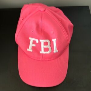 Pink FBI baseball hat